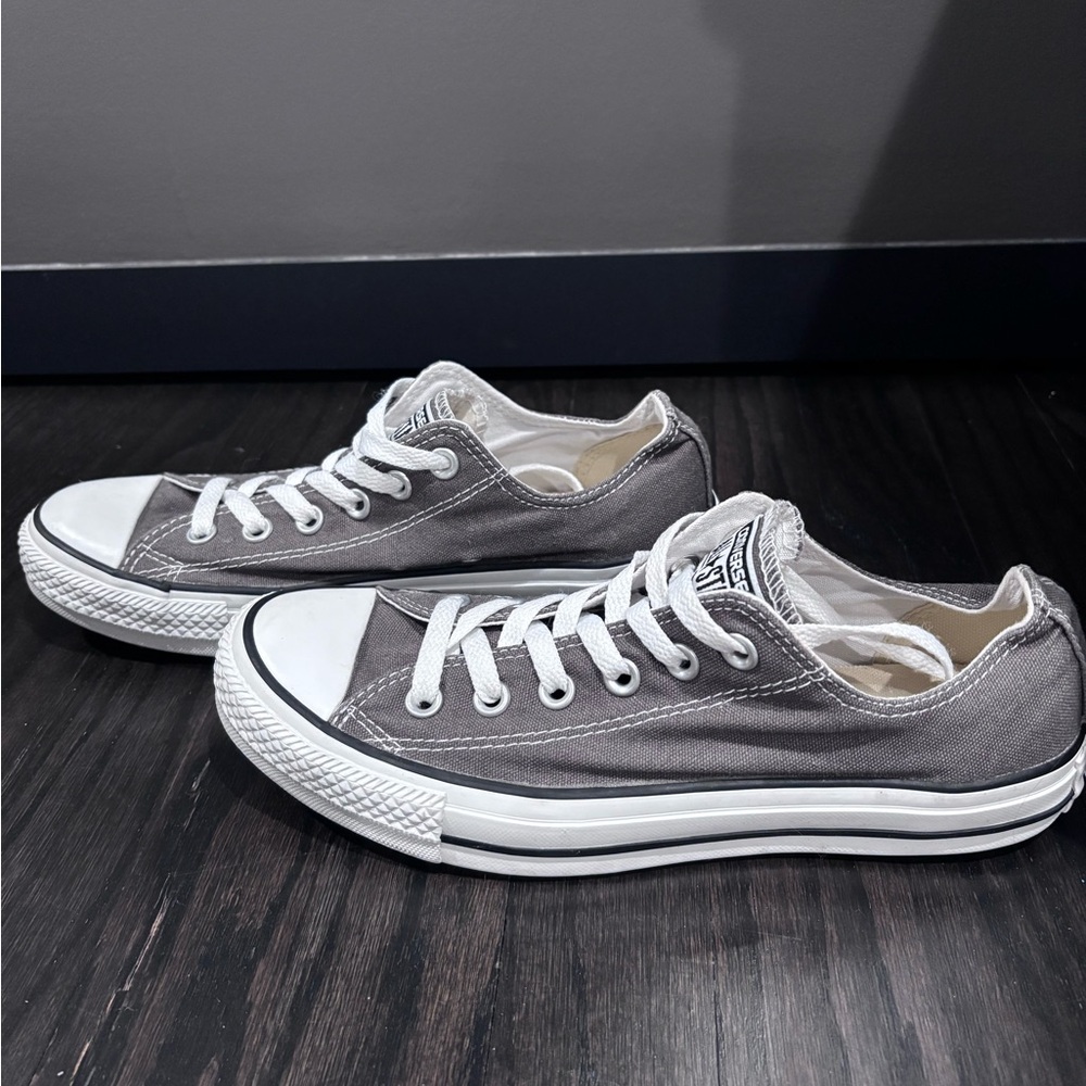 Converse Charcoal Canvas Women’s Sneakers - Picture 3 of 5